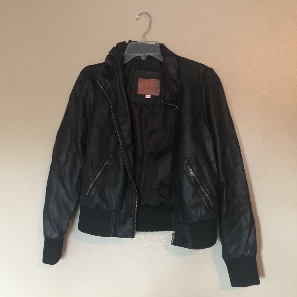 Faux Leather  jacket